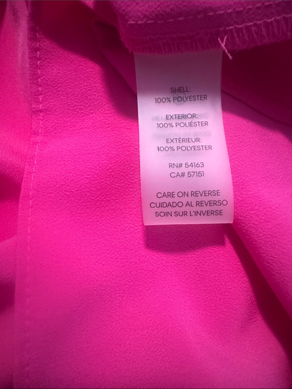 Karl Lagerfeld Hot Pink Long Sleeve Belted Dress - Picture 13 of 16